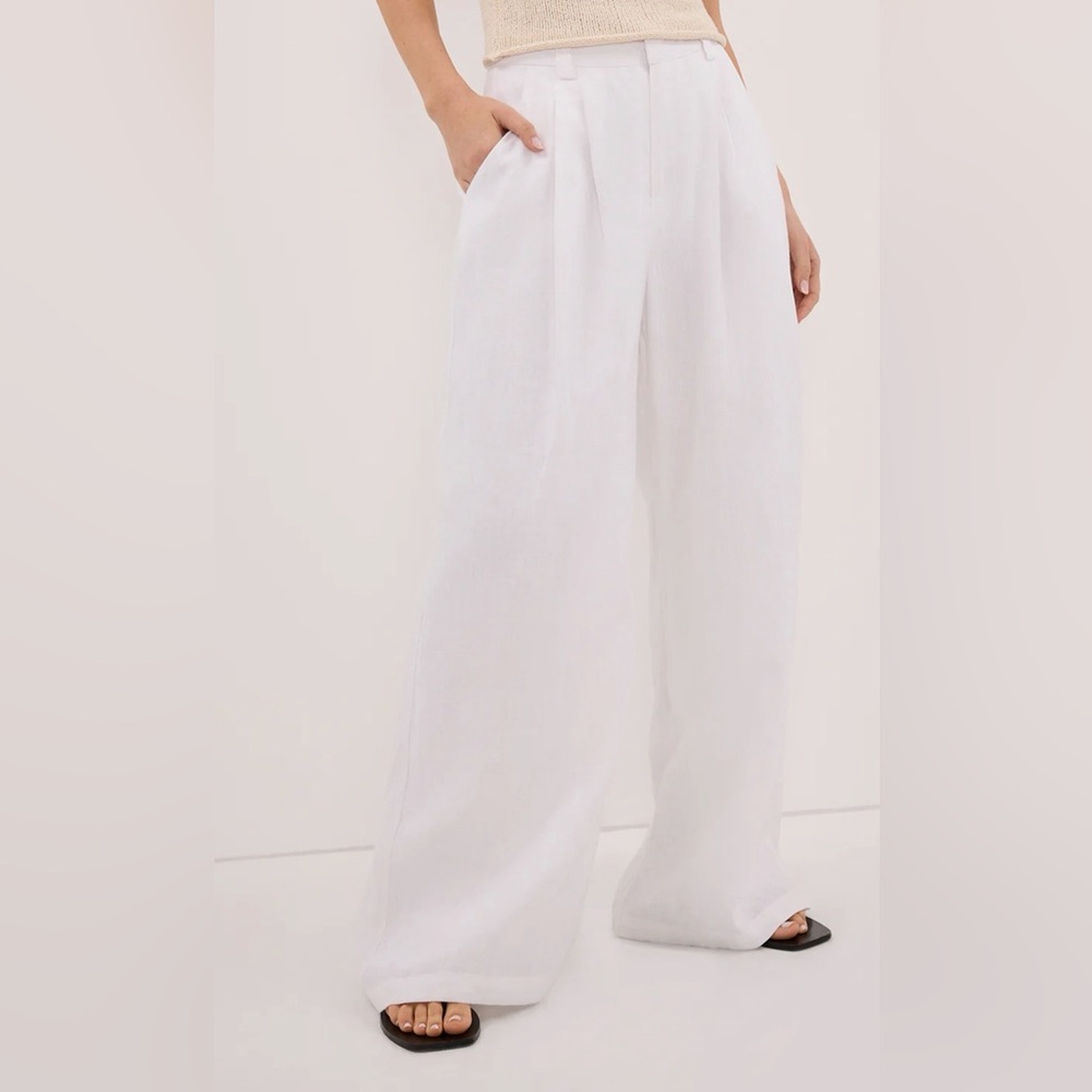 NWT DISSH Holden White Linen Pant / US 4